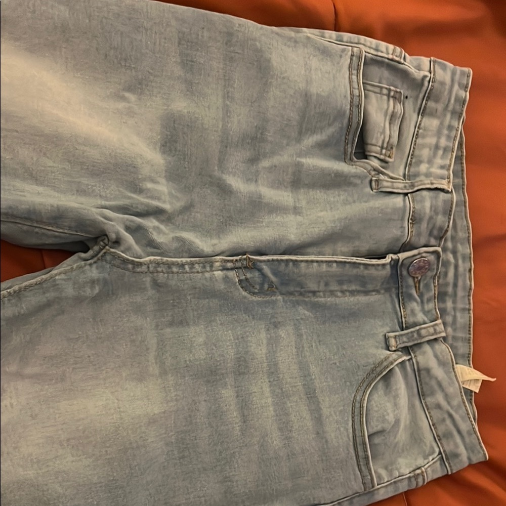 SHEIN Light Blue Ankle & Cropped Jeans